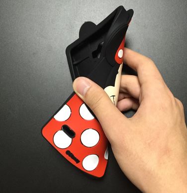 Накладка для LG G4 Stylus Мікі з посмішкою3D-1